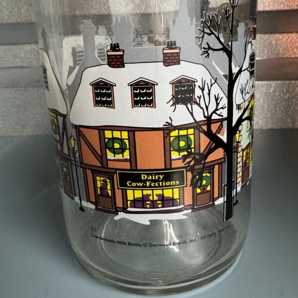 Vintage Cow Kitchen Lot – 4 Placemats, 2 Glass Milk Bottles, Large Jar w/ Lid - Picture 14 of 16